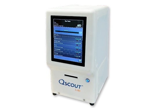 Image: QScout CBC will give a complete blood count in 2 minutes from fingerstick or venous blood (Photo courtesy of Ad Astra Diagnostics)